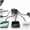Ładowarka sieciowa USAMS Travel Adapter  CC310 3xUSB-C 70W 4w1 US/AU/EU/UK czarny