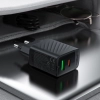 Ładowarka Acefast A78 sieciowa GaN USB-A / USB-C PD 20W - czarna