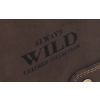 Atrakcyjny, skórzany portfel męski z mosiężnym łańcuchem - Always Wild