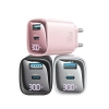 USAMS Ład. siec. CC229 30W GaNUSB-C/USB-A Fast Charging XC Series biały/white CC229TC02