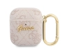 Guess GUA24GSMP AirPods 1/2 coverróżowy/pink 4G Script Metal Collection