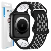 Beline pasek Apple Watch New SportSilicone 42/44/45/49mm czarno-biały black/white box