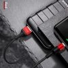 USAMS Kabel pleciony U5 2A USB-C czerwony/red 1,2m SJ221TC02 (US-SJ221)
