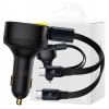 Ładowarka samochodowa Baseus Enjoyment z kablami USB-C, 33W (czarna)