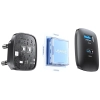 Ładowarka sieciowa USAMS CC290 T66 45W   GaN 1xUSB-A 1xUSB-C srebrny