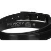 Skórzany pasek męski z klasyczną klamrą — Rovicky