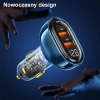 USAMS Ład. sam. 2xUSB+1xUSB-C 80WFast Charge niebieski/blue CC159CC02 (US-CC159)