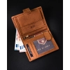 Nubukowy portfel męski z systemem RFID Protect — Peterson