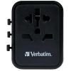 Verbatim Adapter podróżny EU/UK/US2xUSB-A UTA-01 czarny/black 49543