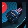 USAMS Zestaw głośnomówiący C21z transmiterem FM, Bluetooth 5.0, MP3, 2xUSB 3,4A czarny/black CC115GC01 (US-CC115)