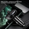 USAMS Zestaw głośnomówiący C21z transmiterem FM, Bluetooth 5.0, MP3, 2xUSB 3,4A czarny/black CC115GC01 (US-CC115)