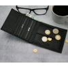 Skórzany portfel męski RFID Ellini  czarno - czerwony