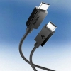 Kabel Spigen EB6020CC 60W + kabel USB-C / USB-C 200 cm - czarny