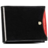 Portfel skórzany PTN 304.01 2-1-1 Black+Red