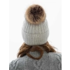 Czapka PTN elegancka stylowa do codziennego noszenia grey