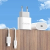 Ładowarka sieciowa Dudao A14EUC PD 20W USB-C z kablem - biała