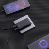 Ładowarka sieciowa podróżna GaN Dudao A65Q 65W USB-A / USB-C PD ultracienka EU / US - czarna