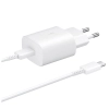 Ładowarka sieciowa Samsung 25W EP-TA800EWE USB-C z kablem Samsung EP-DA705BWE USB-C / USB-C opakowanie zastępcze - biała
