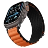 Pasek Pasek Spigen WBF1 na Apple Watch 44 / 45 / 46 / 49 mm - czarno-pomarańczowy