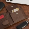 Portfel męski ze skóry z RFID Bellugio - czekoladowobrązowy