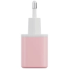 Ładowarka sieciowa Bazic GoPort Velox    Kit USB-C/USB-A GaN 35W z kablem różowy