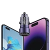 USAMS Ład. sam. C39 USB+USB-C 60WFast Charge fioletowy/purple CC208CC02 (US-CC208)
