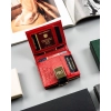 Portfel d. skórzany PTN 42329-NBF-7152 RED-BLACK