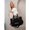 Torba na wózek spacerowy elegancka praktyczna czarna zapach