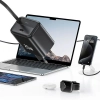 USAMS Ład. siec. 1xUSB-C ze zwijanymkablem USB-C Retractable PD+QC 20W Gan Fast Charging biały/white YC Series CC233TC02 (US-CC233)