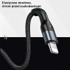 USAMS Kabel pleciony U55 2A lightningczarny/black 1m SJ448USB01 (US-SJ448)
