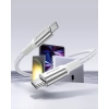 INNOSTYLE POWERFLEX ULTRA KABEL USB-C SZYBKIE ŁADOWANIE THUNDERBOLT 10GBPS 100W KEVLAR 2M SREBRNY