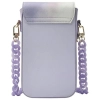 Nimmy Zestaw 3w1 torebka na telefon +    portfel + etui na lokalizator fioletowy/purple Big Eyed Pet 2.0 Rabbit