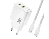 Ładowarka sieciowa Dudao A27 MaxC 35W + kabel USB-C - biała