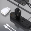 Ładowarka sieciowa Dudao A27STEU 25W GaN USB-A z kablem USB-A - USB-C - czarna