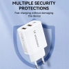 Ładowarka sieciowa Wozinsky CWCUCW 30W USB-C / 2 x USB-A - biała