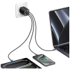 Ładowarka sieciowa USAMS JC Series CC266 65W GaN Fast Charger 2xUSB-C 1xUSB-A biały