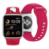 Hello Kitty Pasek HKAWMSCHBLR Apple Watch 38/40/41mm czerwony/red strap Silicone Kitty Head