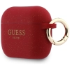 Etui Guess Silicone Glitter Ring do      AirPods Pro 3 fuksja