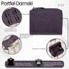 Portfel damski skórzany mały fioletowy w orientacji poziomej z RFID Paolo Peruzzi SL-06-VI