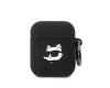 Karl Lagerfeld KLA2RUNCHK AirPods 1/2cover czarny/black Silicone Choupette Head 3D