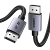 Kabel DisplayPort 1.4 Ugreen DP120, 8K 60Hz, 32.4Gbps, 1m (czarny)