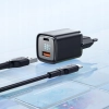 MCDODO SZYBKA ŁADOWARKA SIECIOWA DO TELEFONU 2X USB USB-C GAN 33W MIERNIK