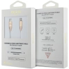 Guess GUCLLALRGDD kabel USB-C -Lightning 1.5m Fast Charging złoty/light gold Ebossed Logo