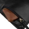 Skórzana torba męska czarna PETERSON® na ramię listonoszka saszetka crossbody
