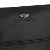 Skórzana torba męska czarna PETERSON® na ramię listonoszka saszetka crossbody