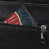 Torebka damska listonoszka na ramię crossbody szeroki pasek czarna Peterson