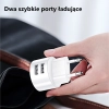 USAMS Ład. siec. 2xUSB T20 2,1A microUSBbiały/white round Fast Charging XTXLOGT18MC05