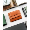 Portfel skórzany męski cienki mały slim wallet skóra naturalna zatrzask