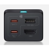 Ładowarka sieciowa GaN5 Baseus CCGP110201 HUB HDMI 2x USB-C / USB-A / HDMI 4K 30Hz 1,5m - czarna + kabel USB-C - USB-C 100W 1m
