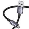 USAMS Kabel USB na Micro-USB 2A 1,2mFast Charging stalowy/tarnish SJ668USB01 (US-SJ668)